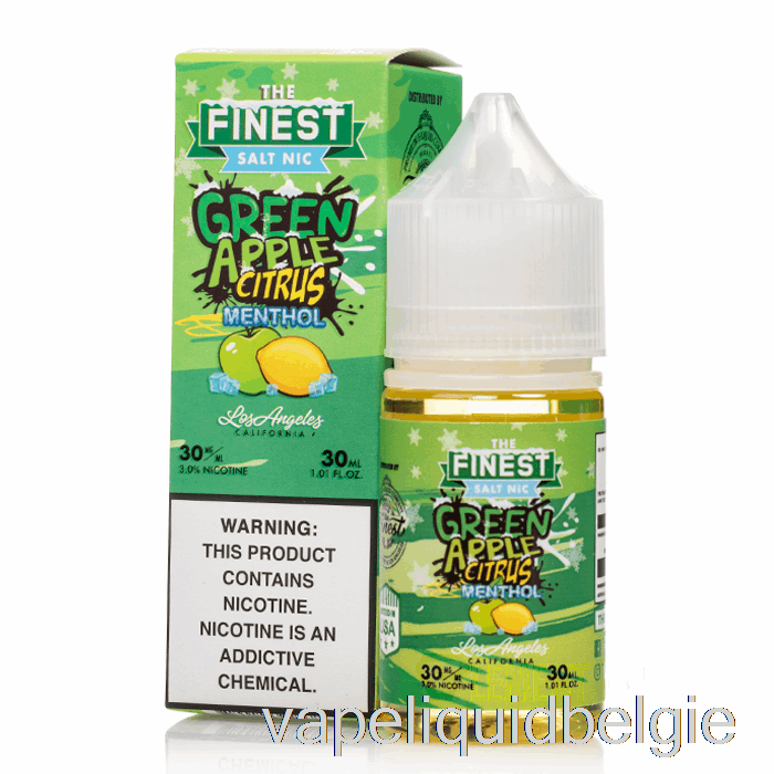 Vape België Groene Appel Citrus Menthol - De Fijnste Snoepeditie Zout Nic - 30ml 50mg